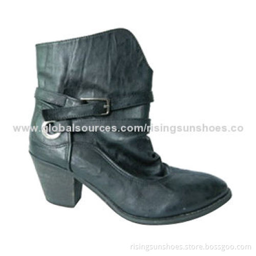 Women's Dress Boots with PU Upper and Mesh Lining, Customized Specifications Welcomed